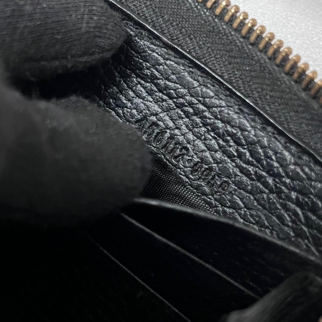 ◇美品◇グッチ　GGマーモント長財布　ブラック×ゴールド金具　456117