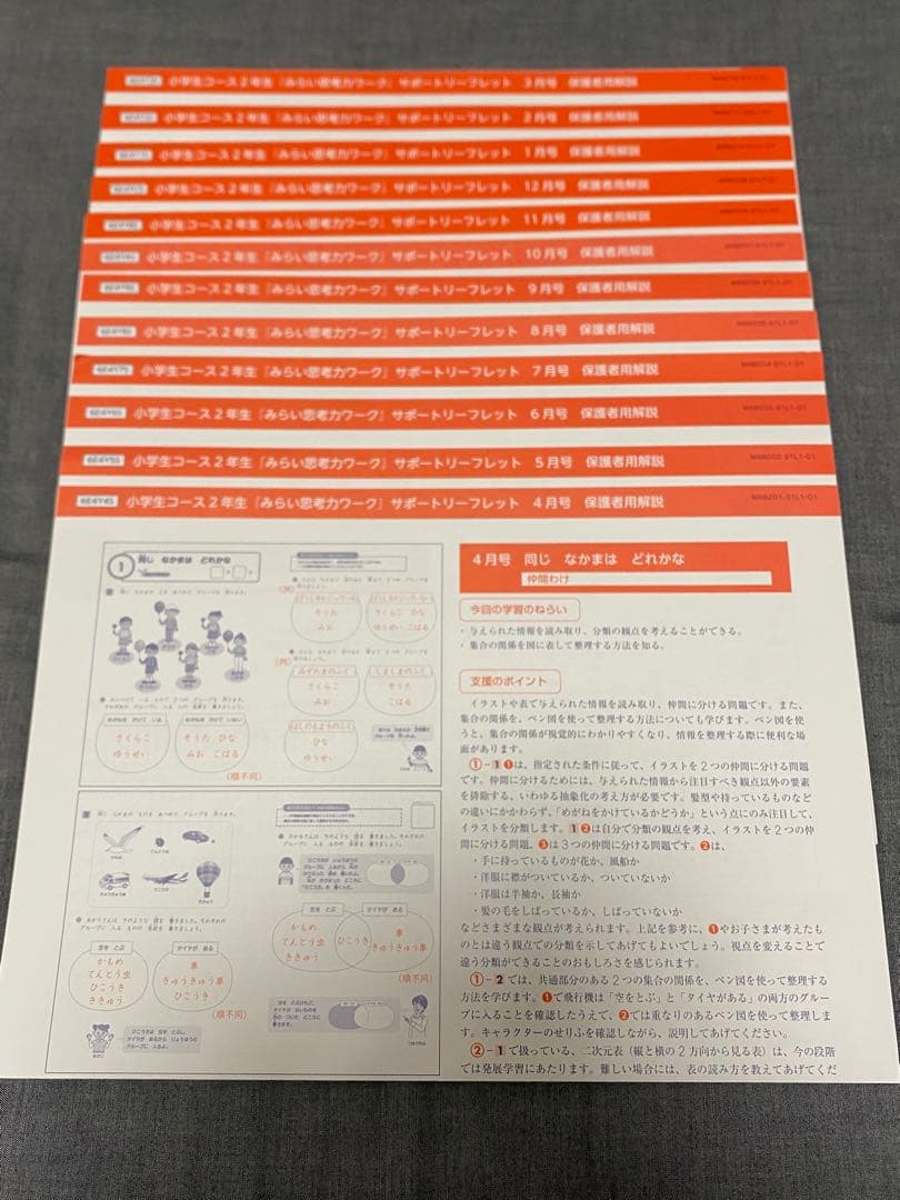 最新版 Z会 小学2年生 2024年度 1年分 小2 未記入 みらい思考力あり