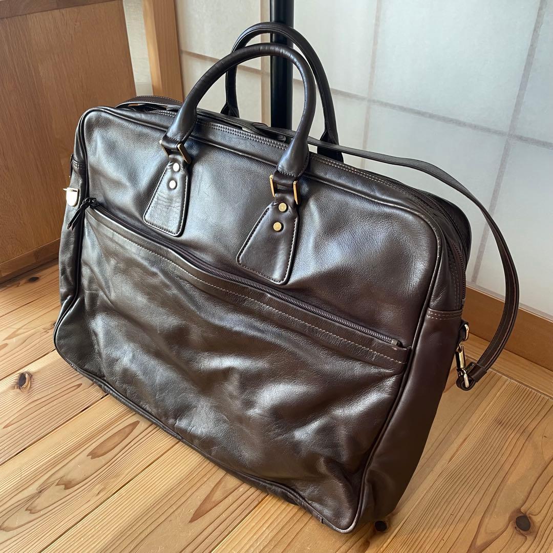【Porter】吉田カバン ブラウンレザー 2way ボストンバッグ