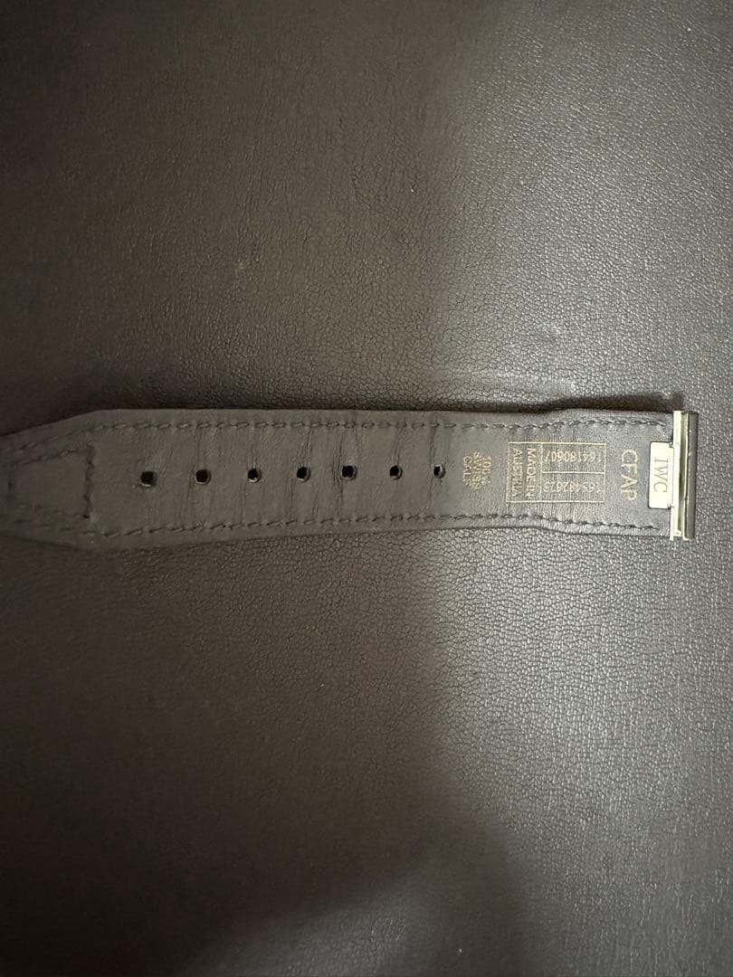 値下げ　IWC マーク XX 純正　カーフ　スキンベルト　XSサイズ