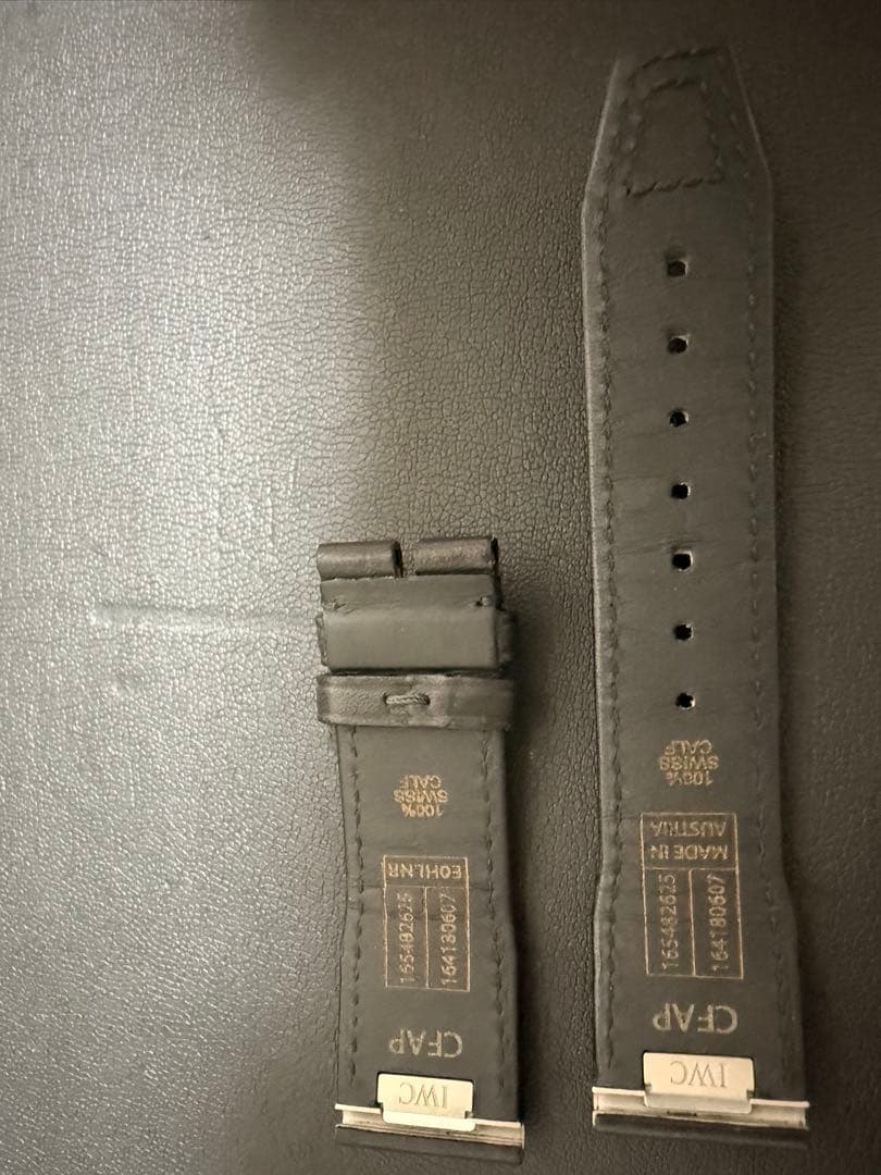値下げ　IWC マーク XX 純正　カーフ　スキンベルト　XSサイズ