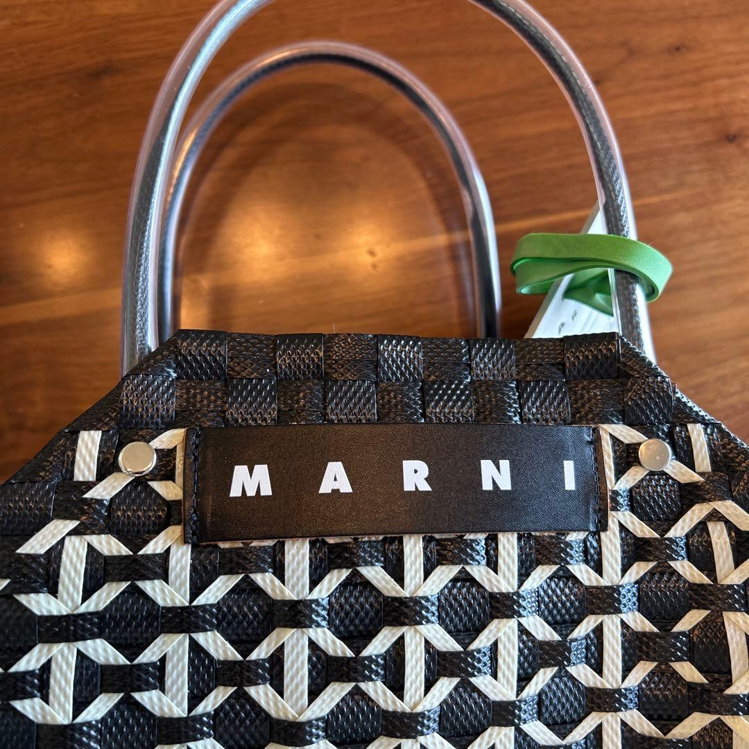 【国内購入 数回使用のみ】MARNI ヘキサゴンバスケットバッグ