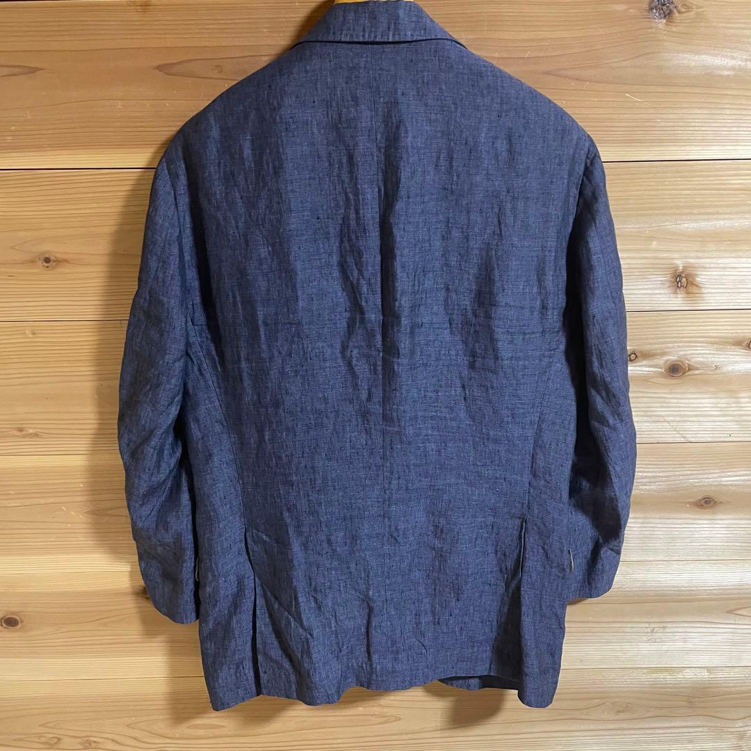 m*o様 ブルネロクチネリ リネン ブルー テーラードジャケット イタリア製