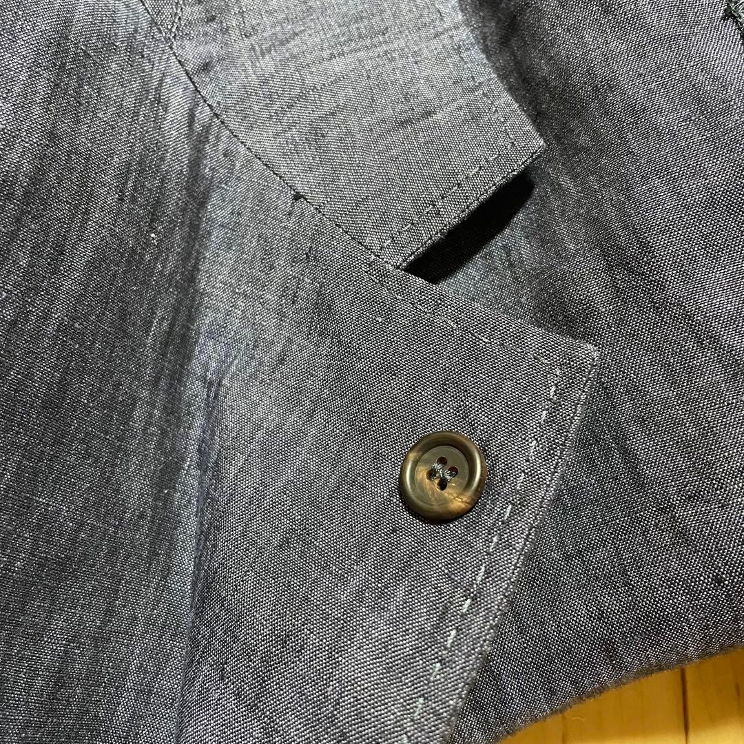 m*o様 ブルネロクチネリ リネン ブルー テーラードジャケット イタリア製