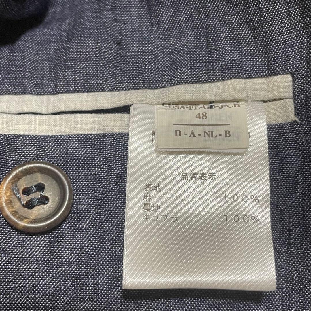 m*o様 ブルネロクチネリ リネン ブルー テーラードジャケット イタリア製