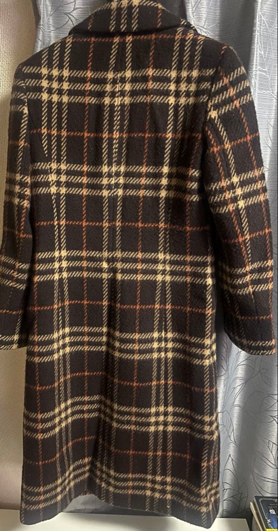 BURBERRY チェック柄 チェスターコート 38