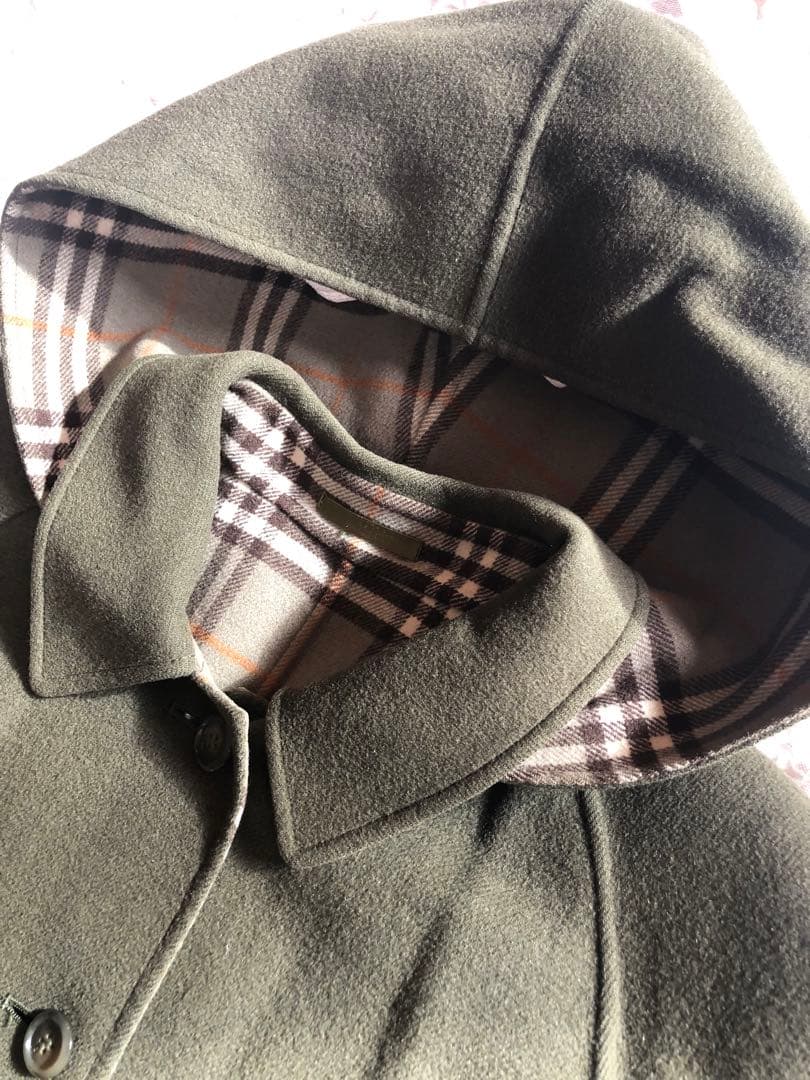 美品 Burberrys ピーコート カシミア混 希少色　カーキーグリーン