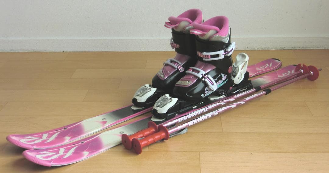 ■■11月限定■送料無料■K2＋Hart■子供用スキー4点セット■112/21■