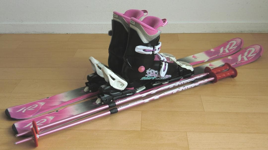 ■■11月限定■送料無料■K2＋Hart■子供用スキー4点セット■112/21■