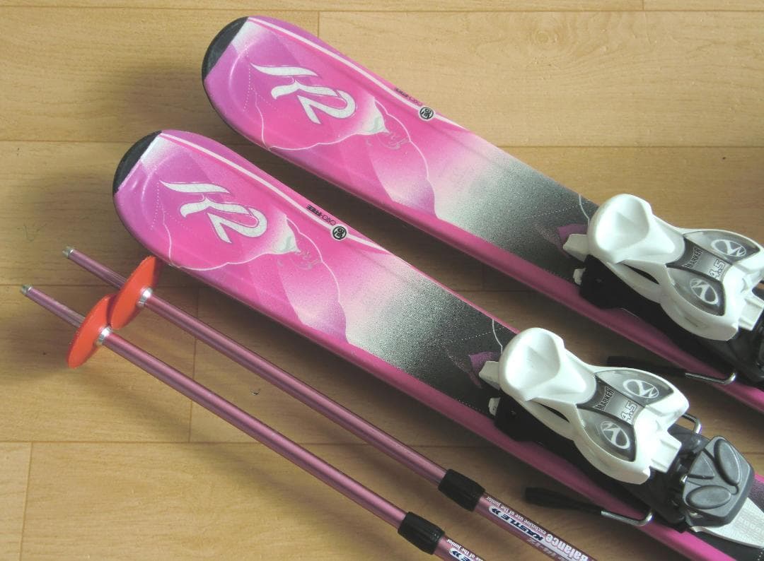 ■■11月限定■送料無料■K2＋Hart■子供用スキー4点セット■112/21■