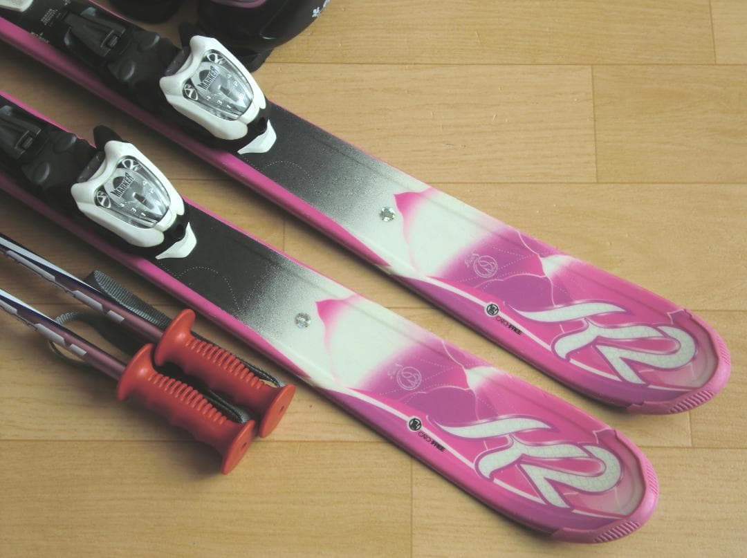 ■■11月限定■送料無料■K2＋Hart■子供用スキー4点セット■112/21■