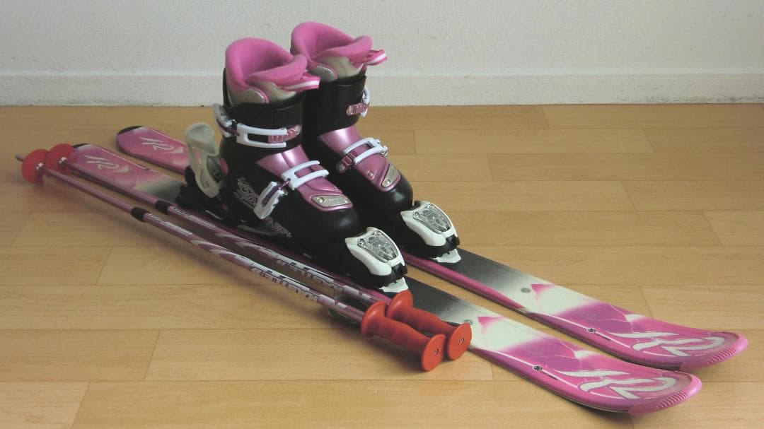 ■■11月限定■送料無料■K2＋Hart■子供用スキー4点セット■112/21■