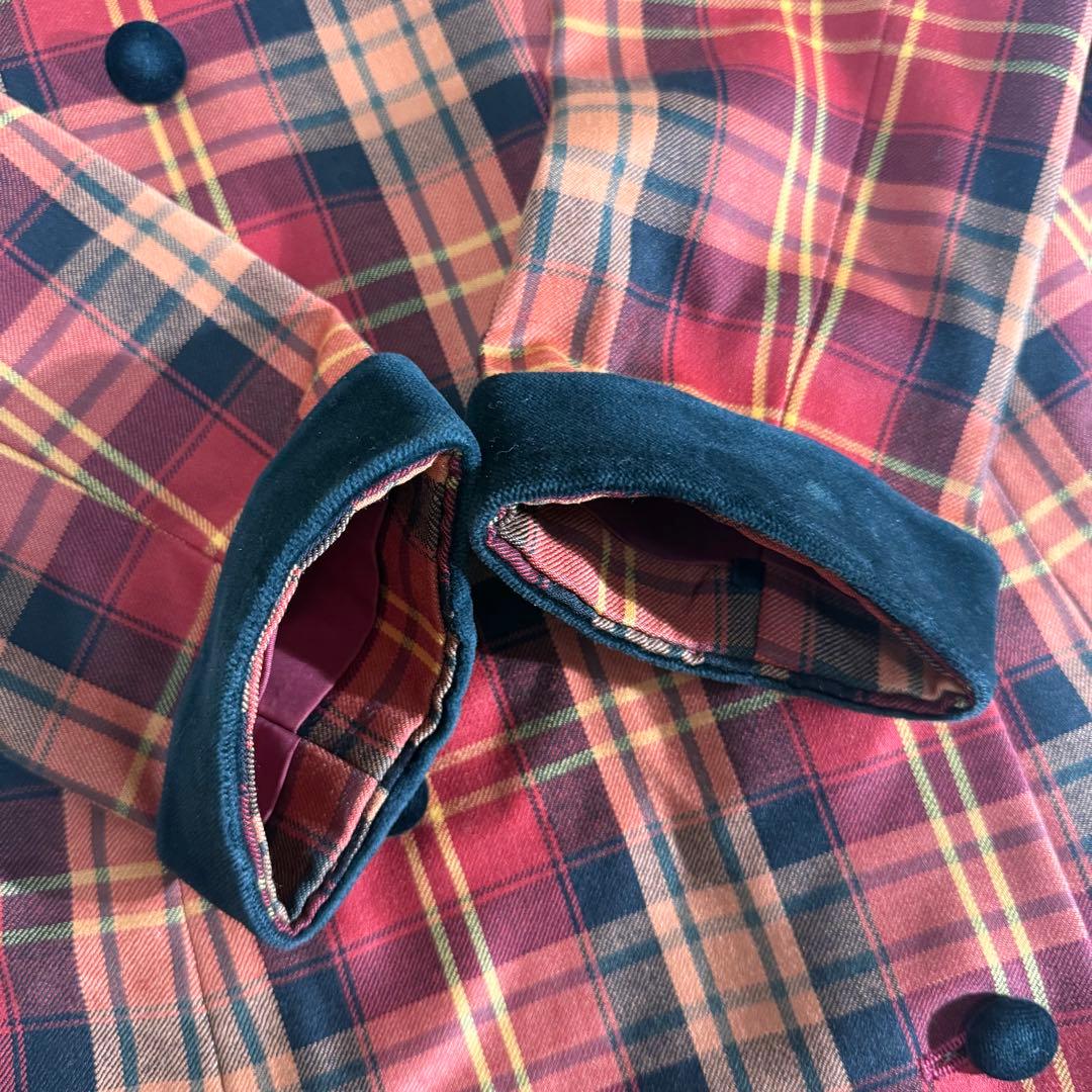 LAURA ASHLEY ヴィンテージ　チェック柄　ロングワンピース