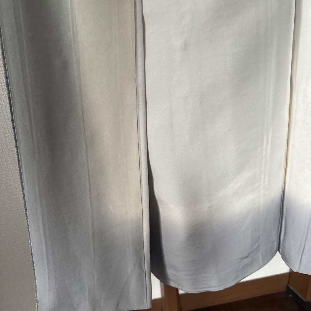 牛首紬　石川県指定無形文化財　淡い水色系　訪問着 裄丈65㎝