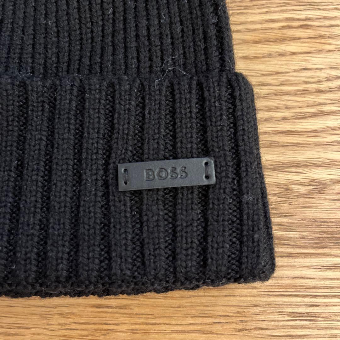 す*ん様 BOSS 黒 ニット帽　メンズ　すーみんさん専用
