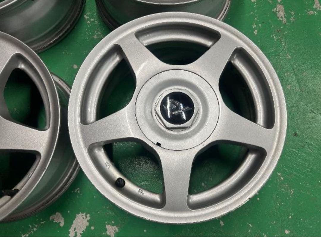 0092429)激安社外マルチ5本スポーク型アルミホイール4本セット14インチ