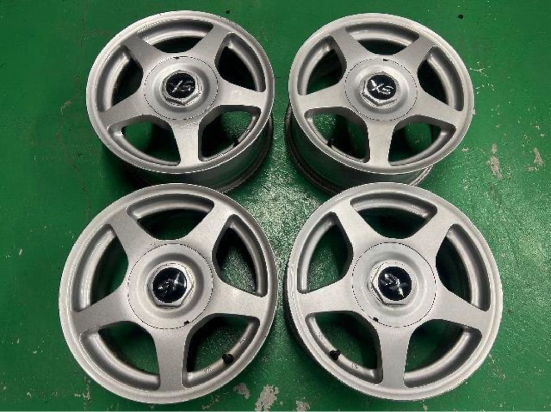 0092429)激安社外マルチ5本スポーク型アルミホイール4本セット14インチ