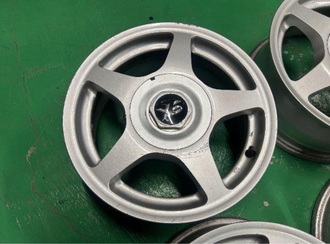 0092429)激安社外マルチ5本スポーク型アルミホイール4本セット14インチ