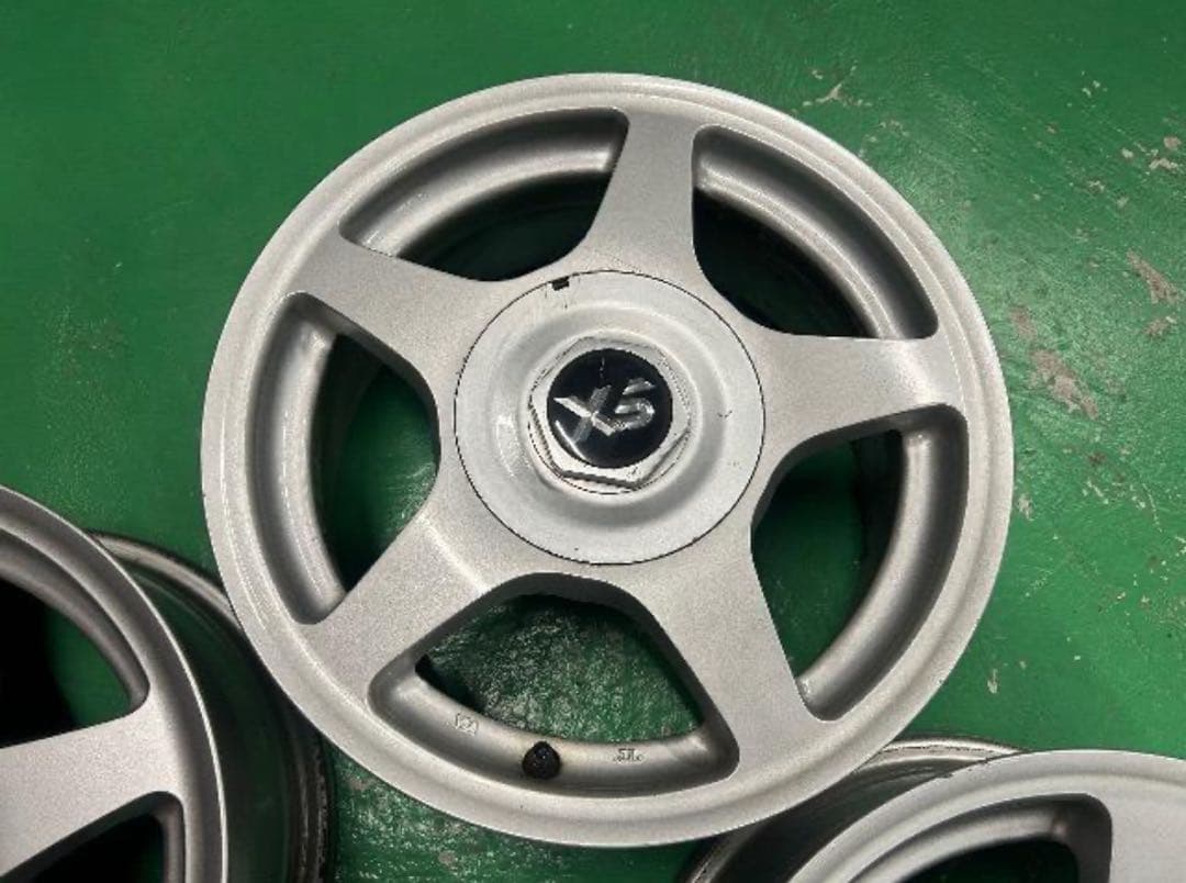 0092429)激安社外マルチ5本スポーク型アルミホイール4本セット14インチ