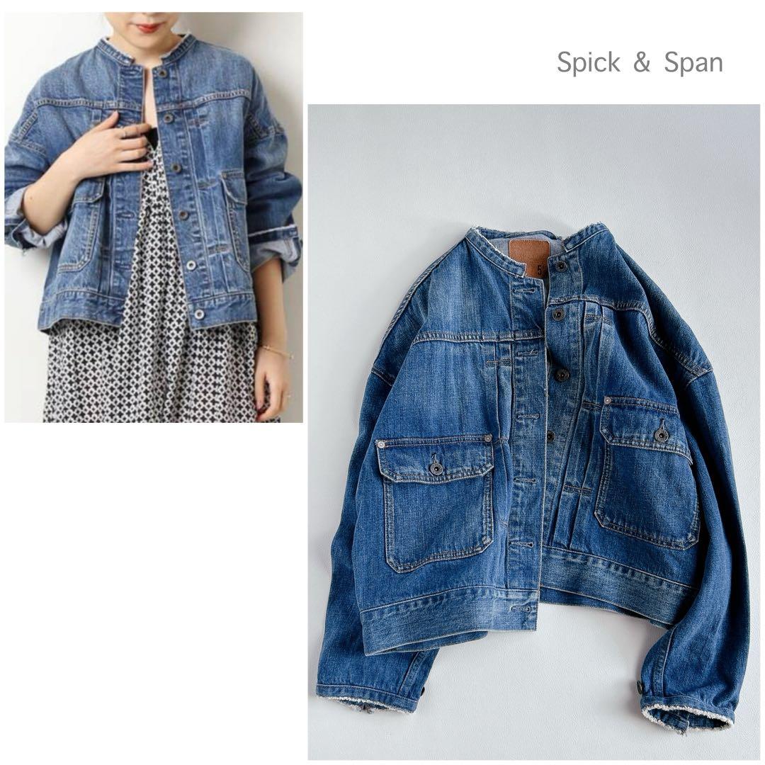 Spick&Span ⿻ 5 1/2 デニムジャケット ワイド フレームワークス