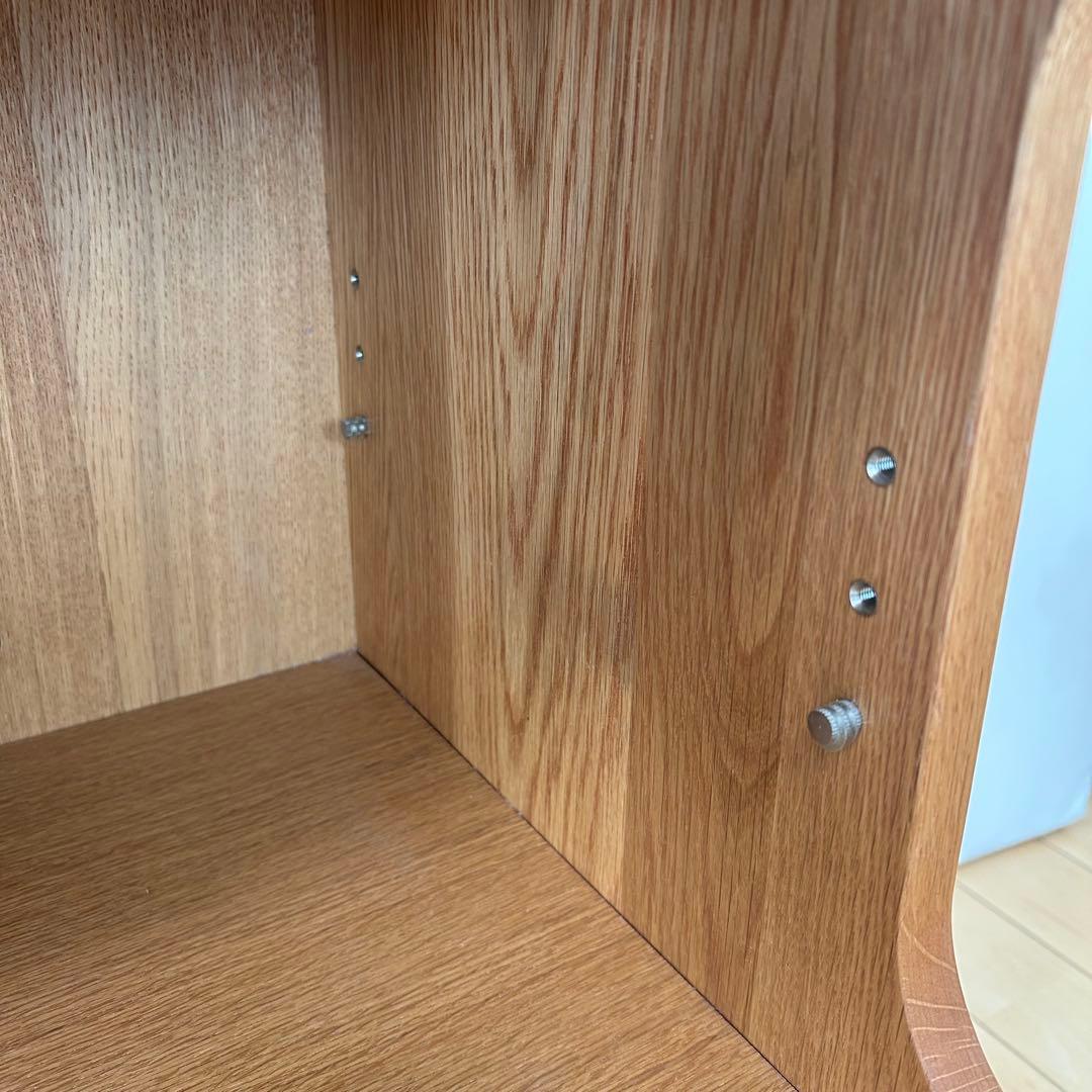 起立木工　廃盤　ノーラ　レンジ台　キッチンカウンター　ナラ材　コンセント付PSE