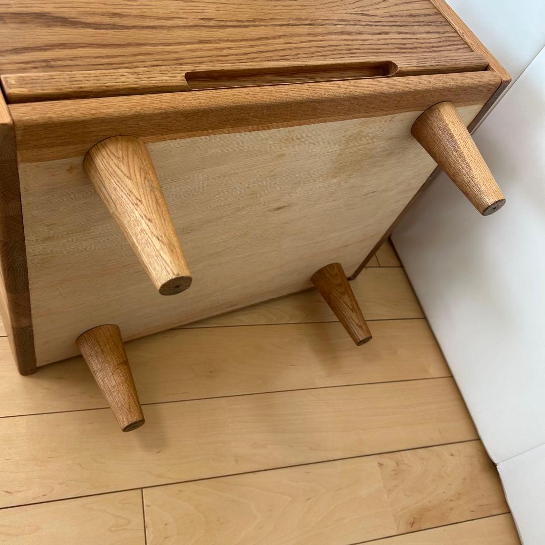 起立木工　廃盤　ノーラ　レンジ台　キッチンカウンター　ナラ材　コンセント付PSE