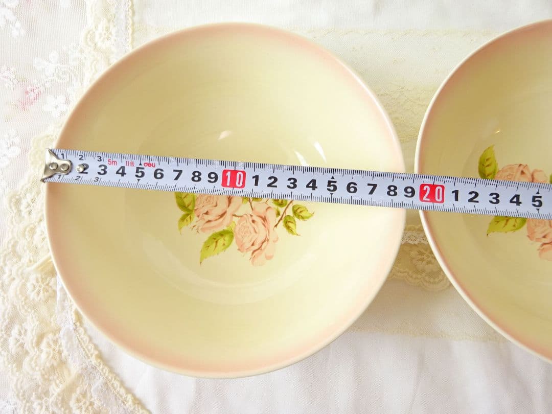 イマン　ダイアナローズ　和陶器　どんぶり２個セット