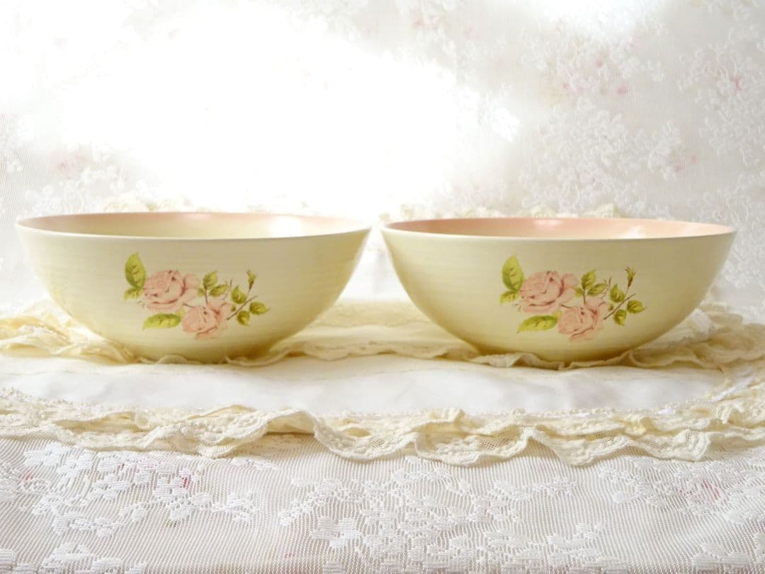 イマン　ダイアナローズ　和陶器　どんぶり２個セット