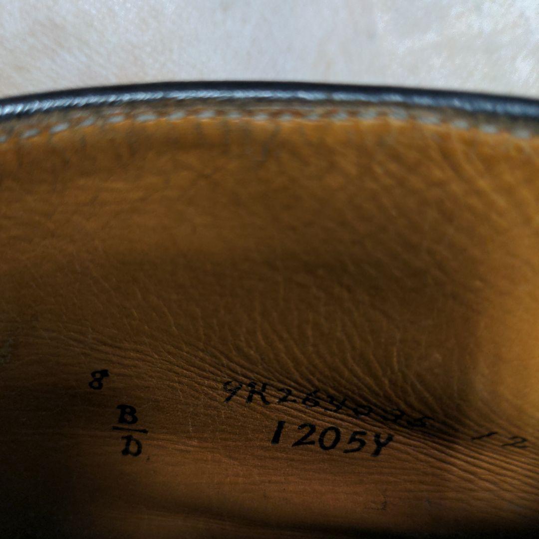 オールデンコードバン　黒チェッカブーツ　サイズUS8D