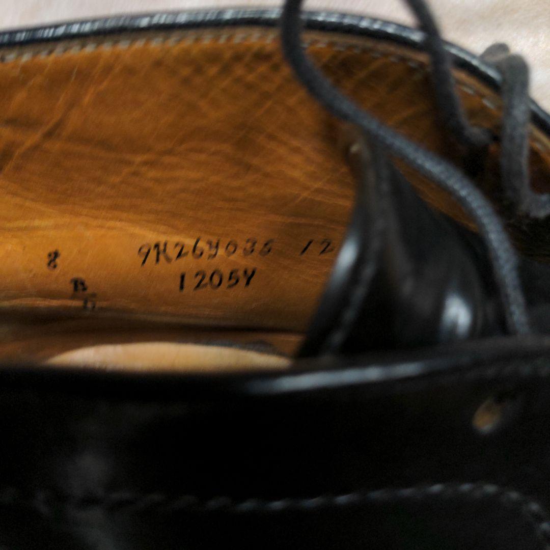 オールデンコードバン　黒チェッカブーツ　サイズUS8D