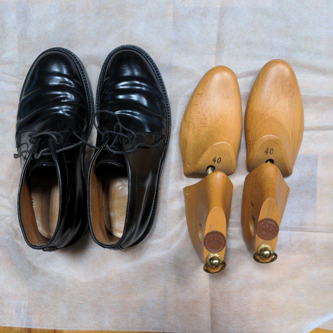 オールデンコードバン　黒チェッカブーツ　サイズUS8D