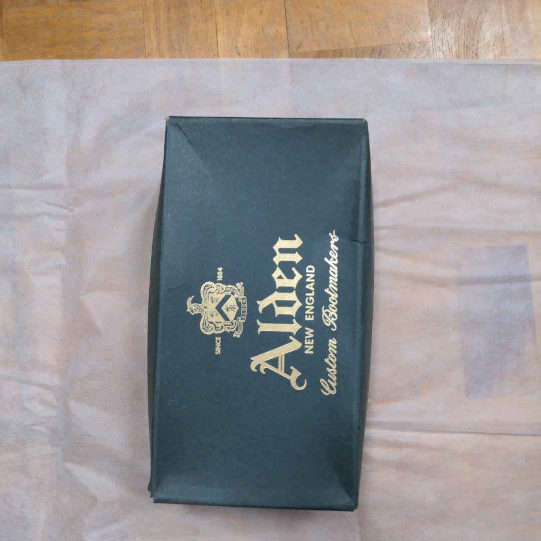 オールデンコードバン　黒チェッカブーツ　サイズUS8D