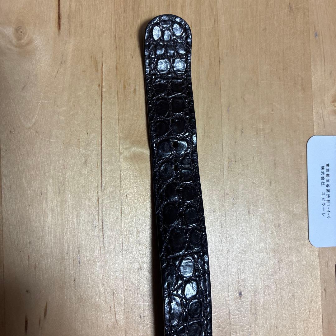 THESOLE ザソール　クロコダイルNATOベルト　20mm ブラウン