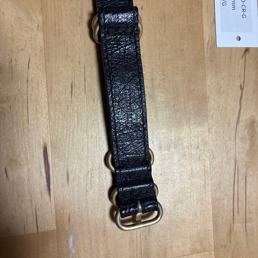 THESOLE ザソール　クロコダイルNATOベルト　20mm ブラウン