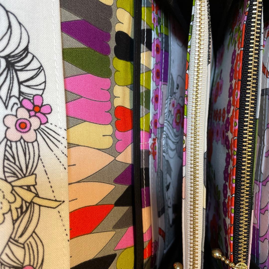 はなはなはち　長財布　やりくり財布　ハンドメイド　レア廃盤生地