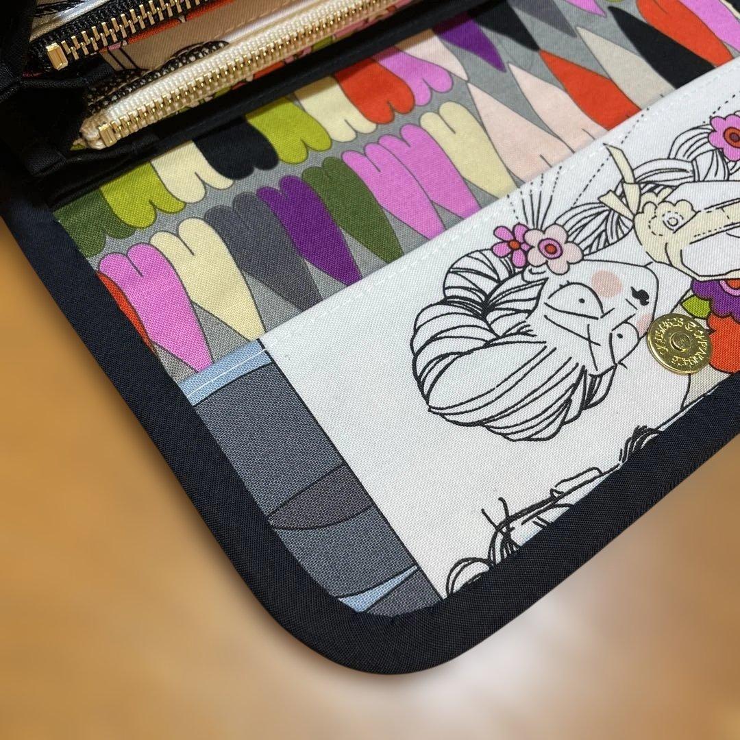 はなはなはち　長財布　やりくり財布　ハンドメイド　レア廃盤生地