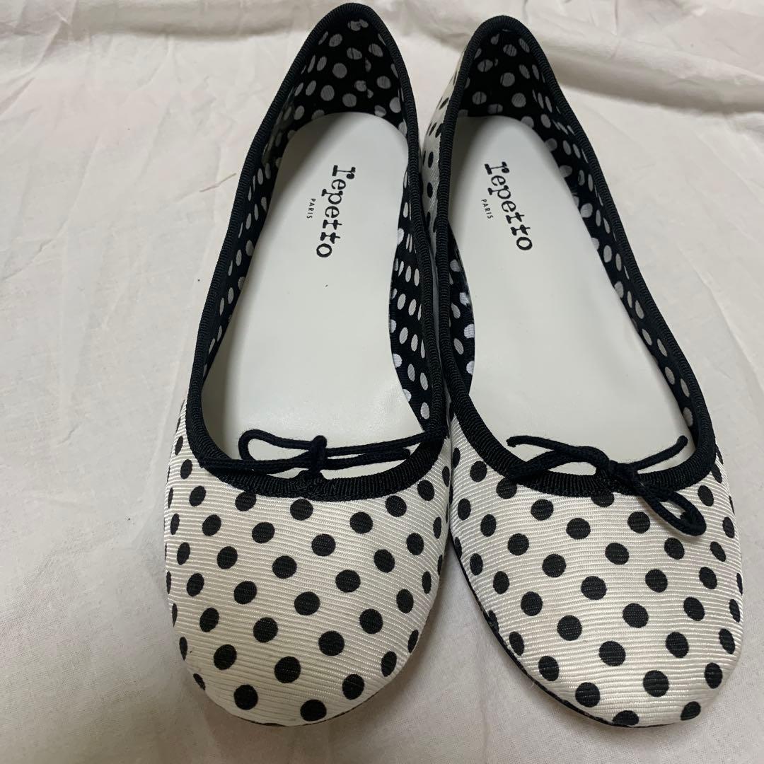 新品　Repetto ドット柄 バレエシューズ 40
