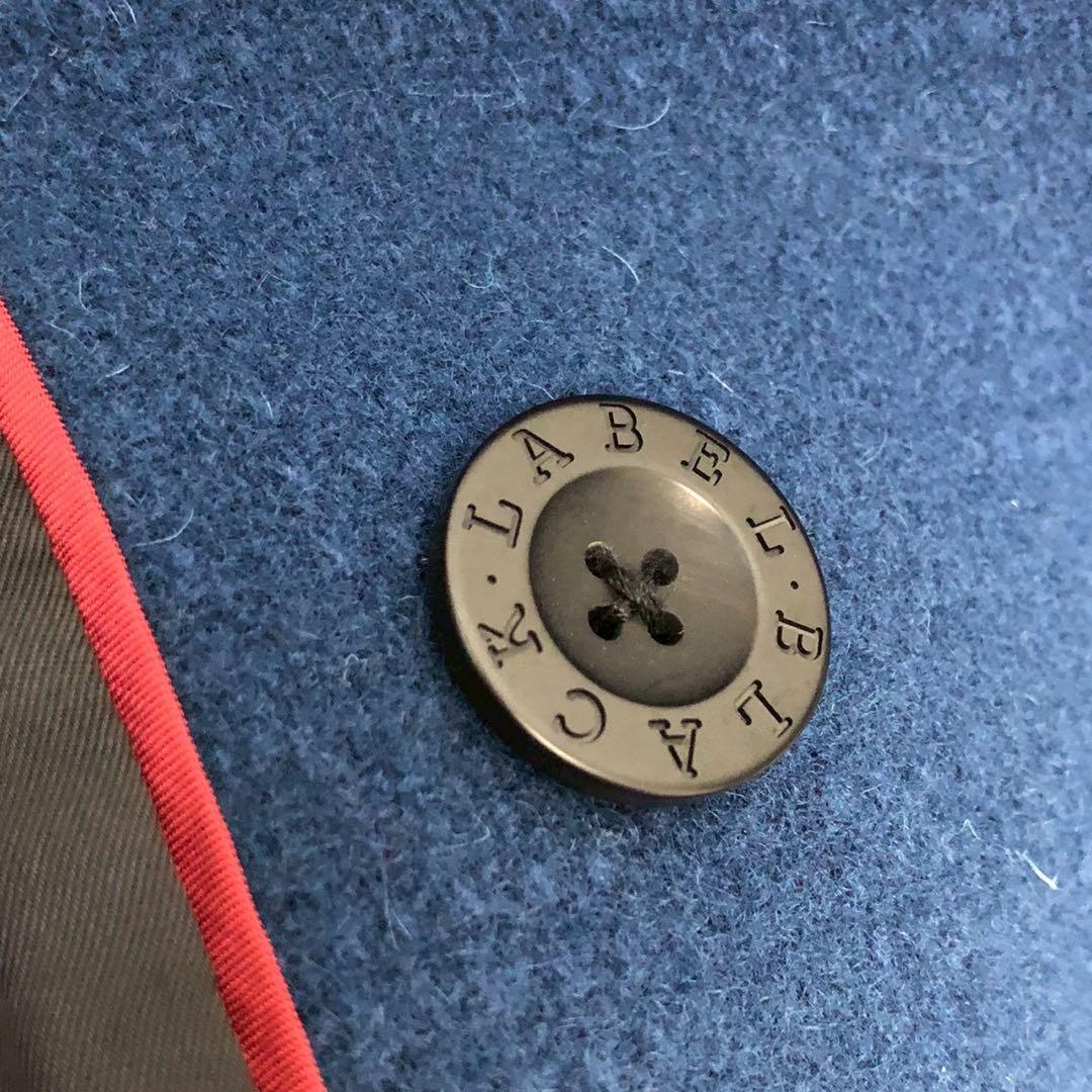 美品◎Lサイズ◎BURBERRY BLACK LABEL ピーコート 青 ブルー