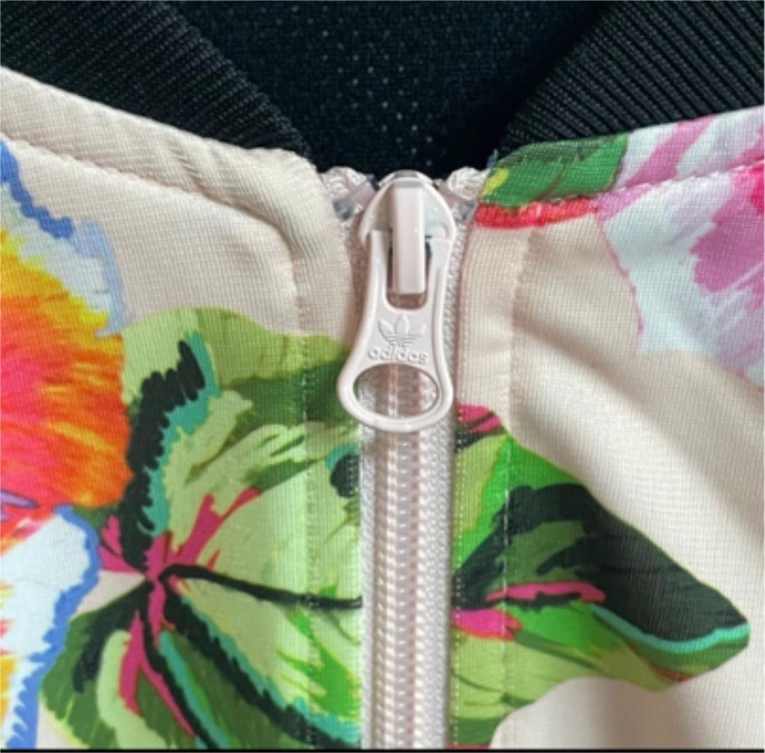 adidas★pink flower トラックトップ✳︎希少サイズOT