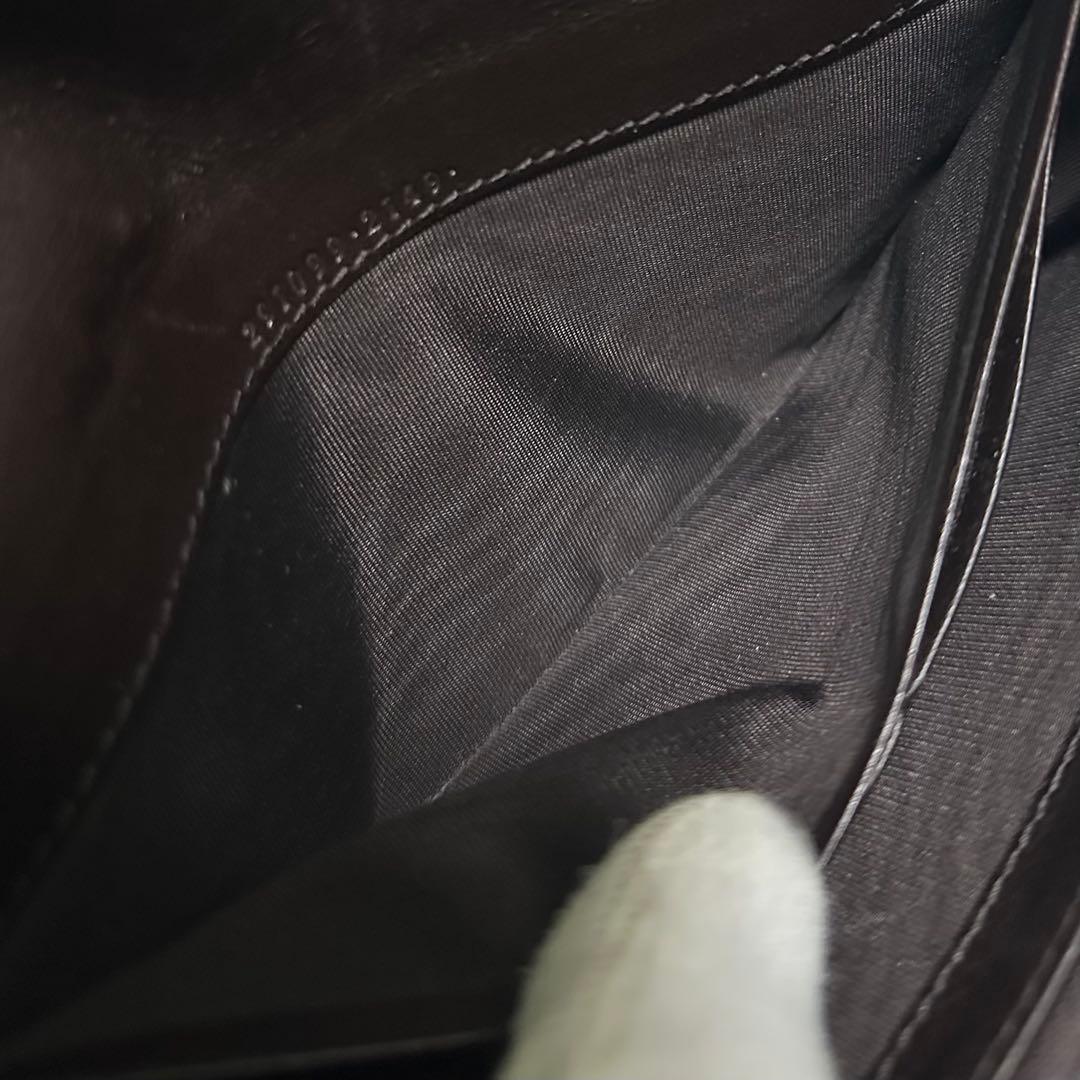 GUCCI グッチ　長財布　メタルロゴ　グッチシマ　ブラウン　GG