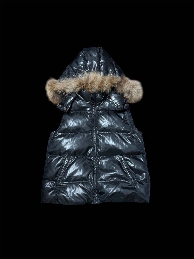 [美品] y2k 光沢お兄系 Archive ファーダウンベスト平成 opium