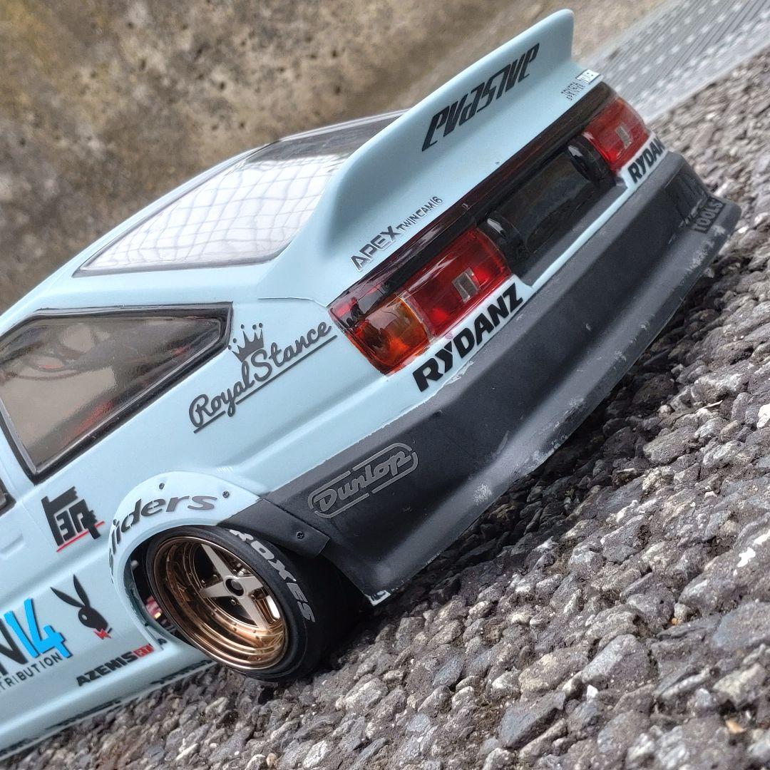 AE86 TRUENO 3DR ラジドリ ボディ D-CRAFTリトラ LED付