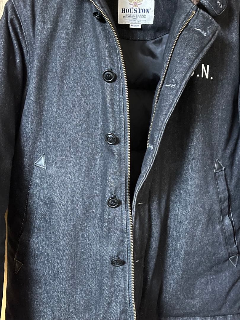 【美品】HOUSTON N-1 デニム デッキジャケット