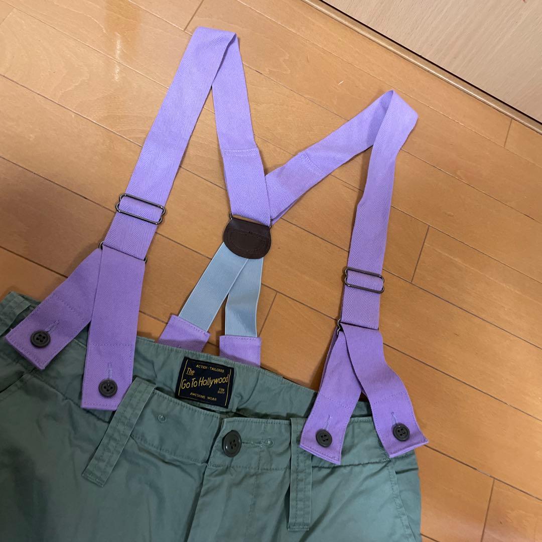 ゴートゥーハリウッド 美品　カーゴパンツ　バルーンパンツ　サスペンダーパンツ