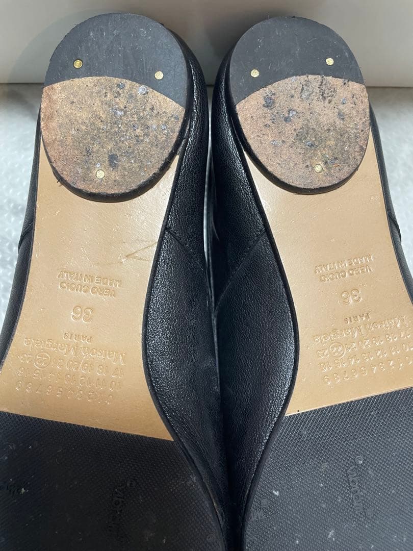 Maison Margielaトゥシューズ レザーシューズ