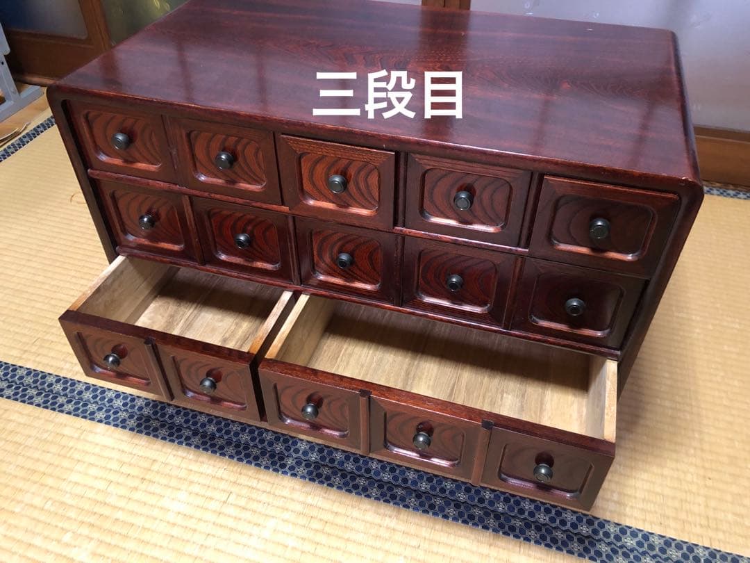 R*Y様 期間限定^_^昭和レトロ⭐︎木製 伝統的な日本の箪笥 ⭐︎隠し小箱あり