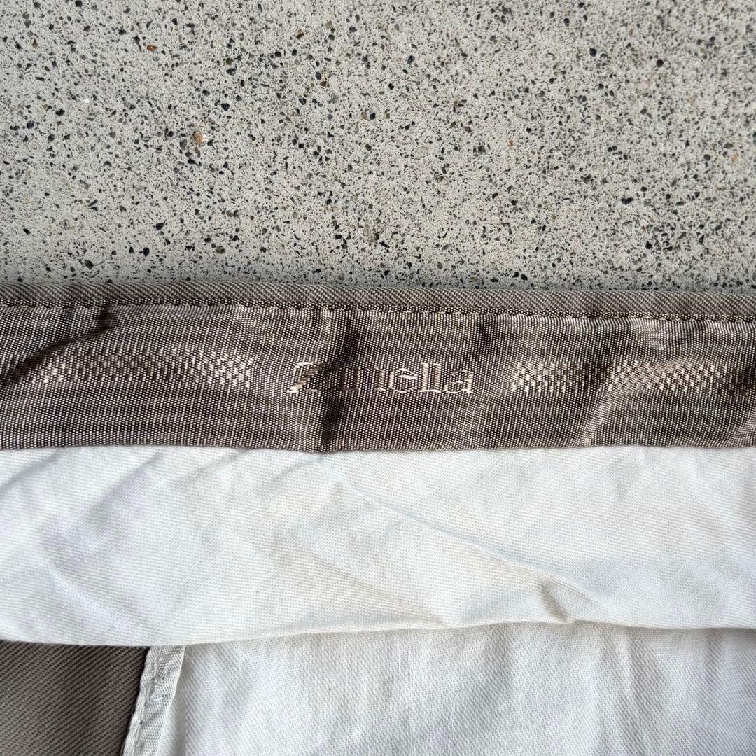上質◎イタリア製 Zanella 3タック レーヨンワイドスラックス W34