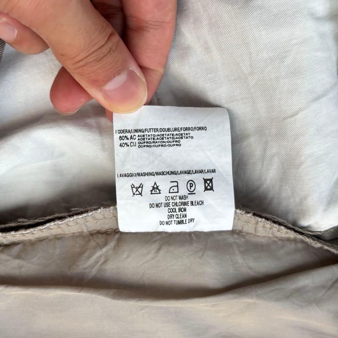 上質◎イタリア製 Zanella 3タック レーヨンワイドスラックス W34