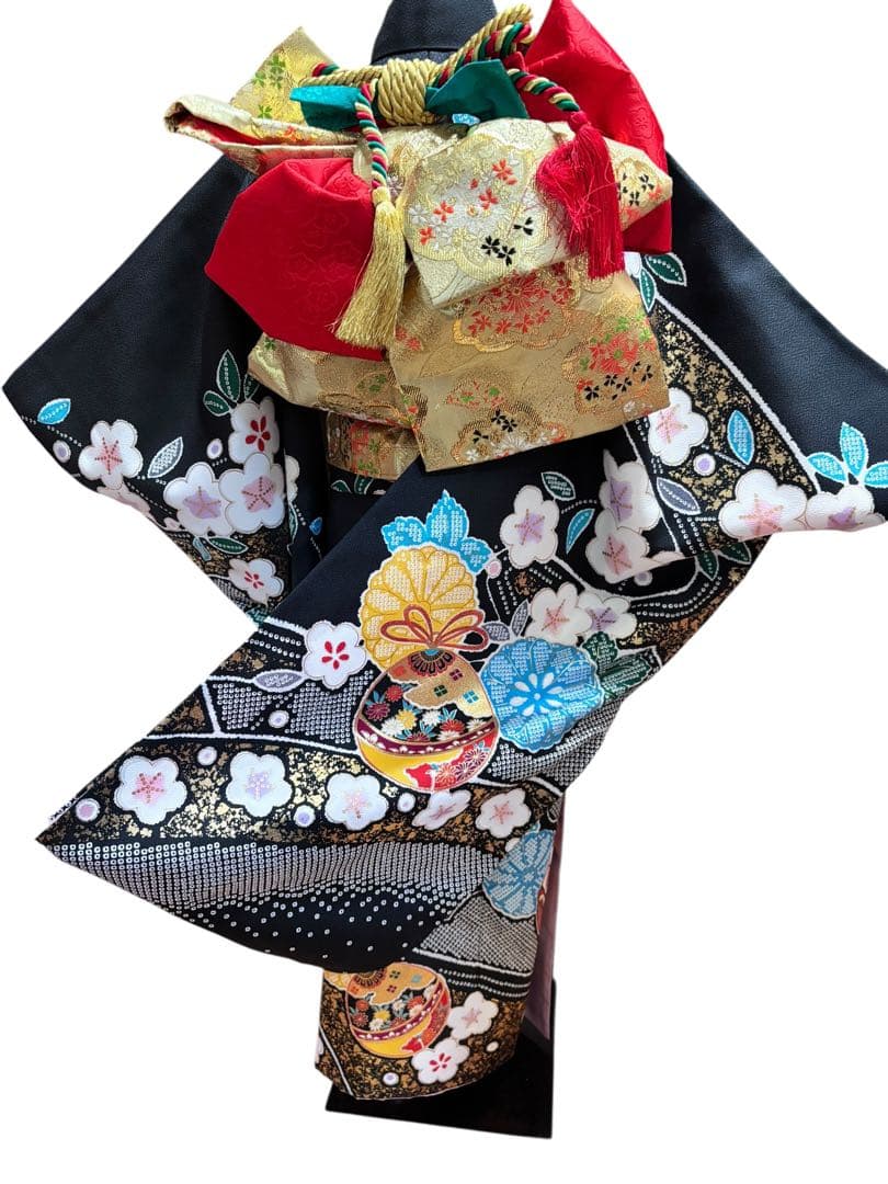 大幅値下げ‼️七五三 7歳 フルセット ブラック ゴールド