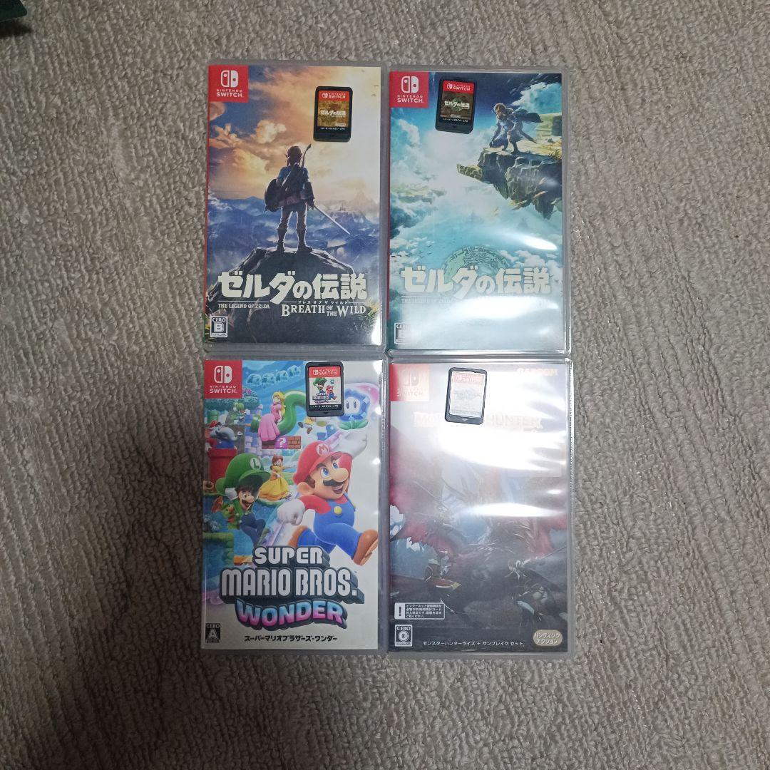Switch ゼルダの伝説(ティアキン ブレワイ) マリオワンダー モンハン